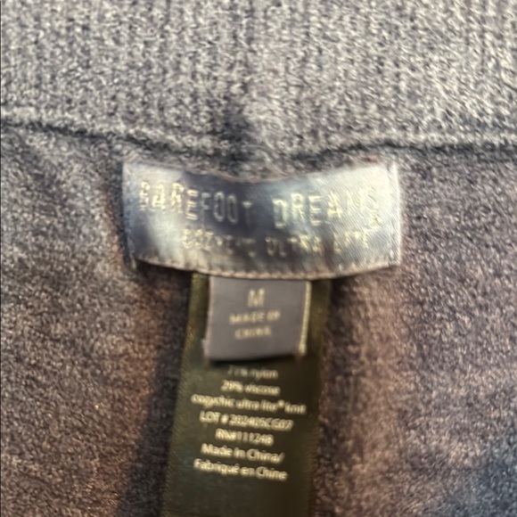 Barefoot Dreams Cozy Blue Gray Lounge Pants with Pockets - Picture 4 of 4